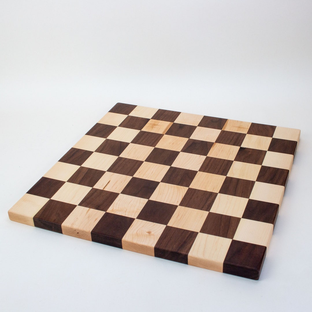 16 X 16 Walnut &amp; Maple Frameless Checker Board various Options - Etsy
