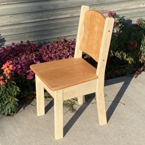 Large Everyday Simple Rectangle Table and Optional Child Chairs or Everyday Bench Add-on Tung Oil Finish Only 28 x 42 Solid Wood Everyday Chair Only