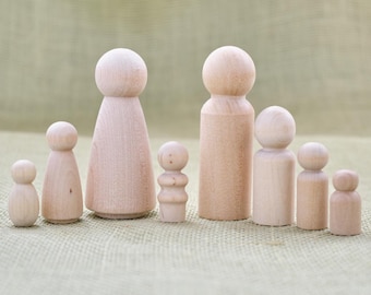 Wood Craft Peg People
