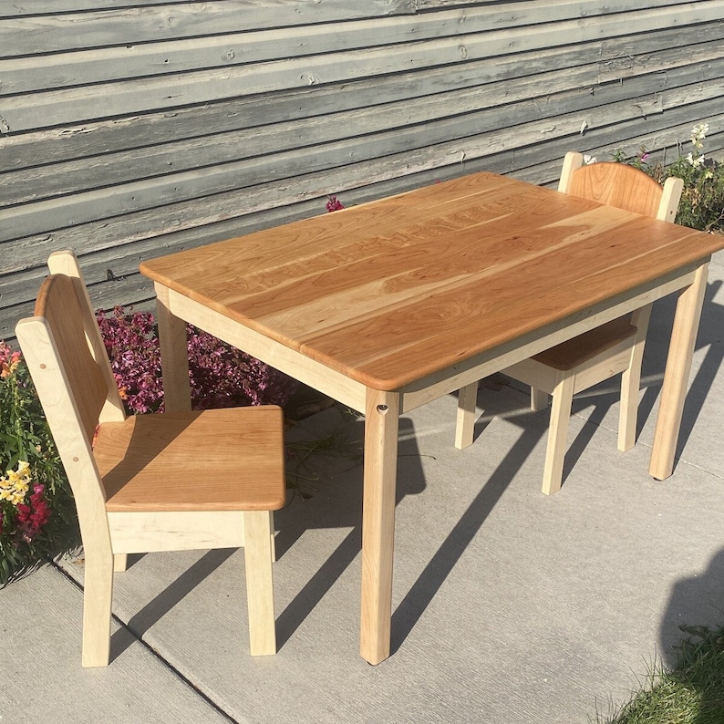 Large simple rectangle table with tung oil finish