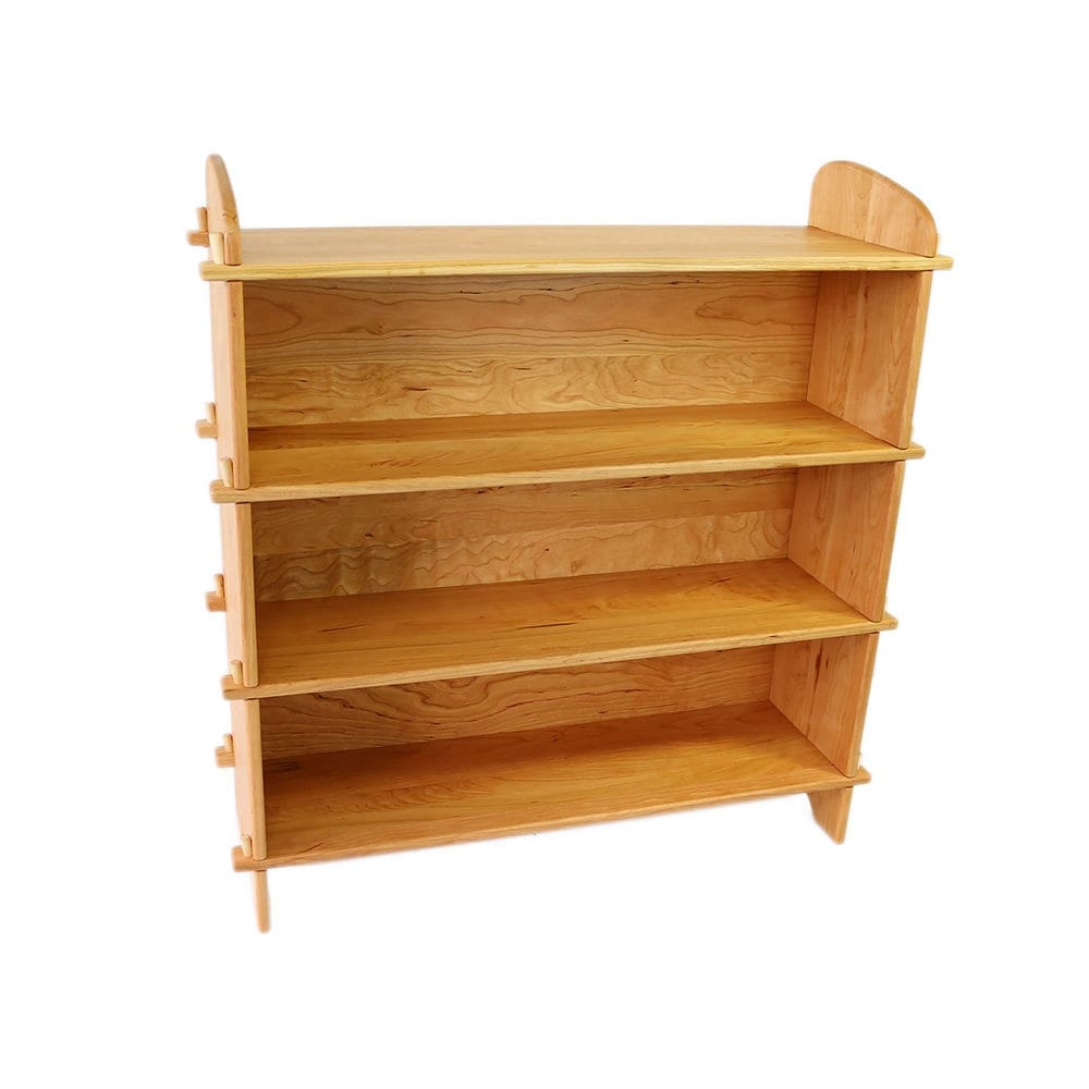 34 or 42 Tall Cherry Wood Bookshelf With Solid Etsy Ireland