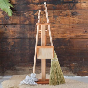 Mop and Sweep Set | Broom, Mop, Dustpan and Stand Package