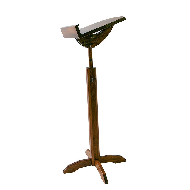 Wood Music Stand with Walnut Stain Finish 28 Etsy