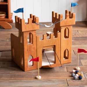 Cherry Wood Castle and Accessories