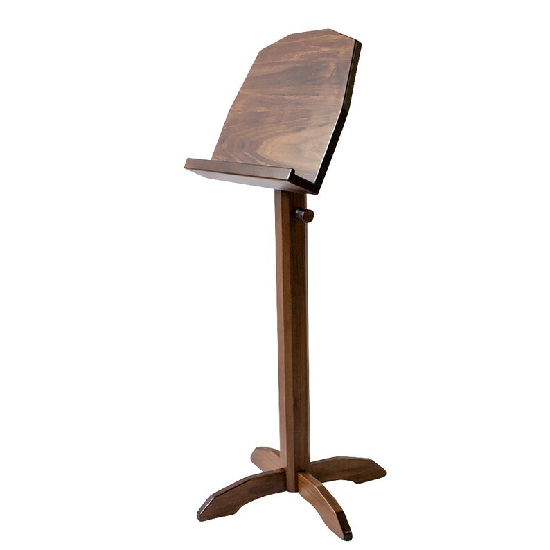 Wood Music Stand with Walnut Stain Finish 28 Etsy