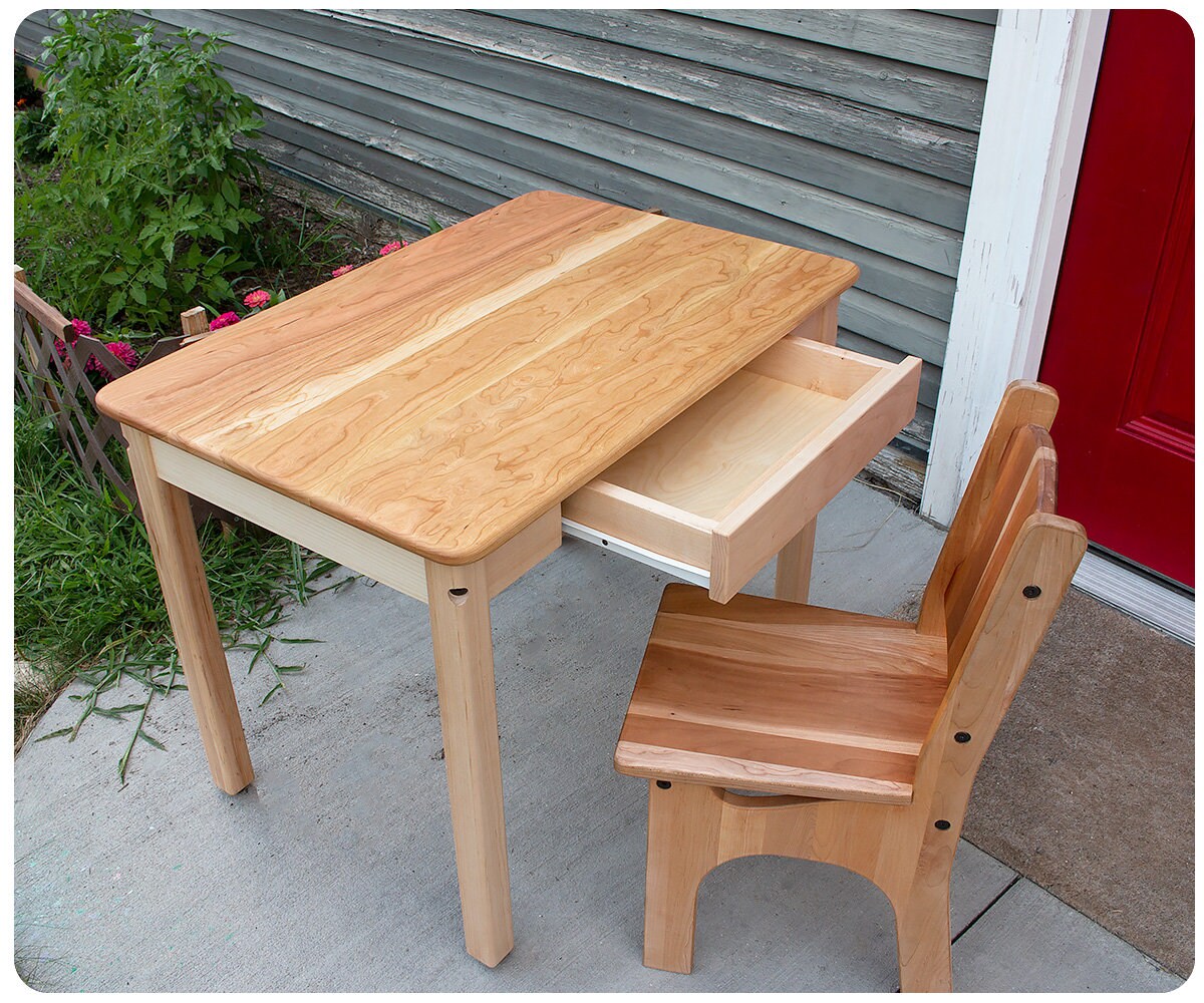 Child Sized Simple Desk with or Without Chair Etsy