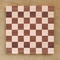 12x12 inch Walnut & Maple Frameless Checker Board (Various Options)