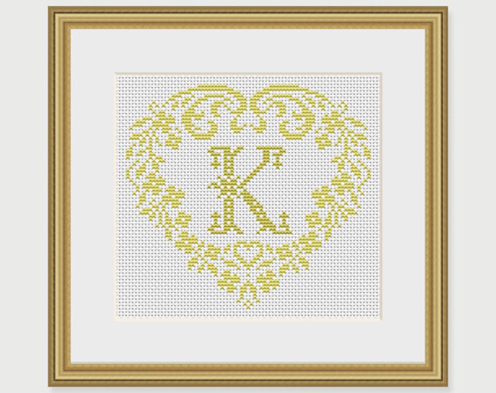 Personalized Family Monogram Cross Stitch Pattern