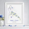 Blue Wedding Bride and Groom Cross Stitch - Wedding Gift Cross Stitch Pattern - Cross Stitch Wedding - PDF Format - INSTANT DOWNLOAD product logo