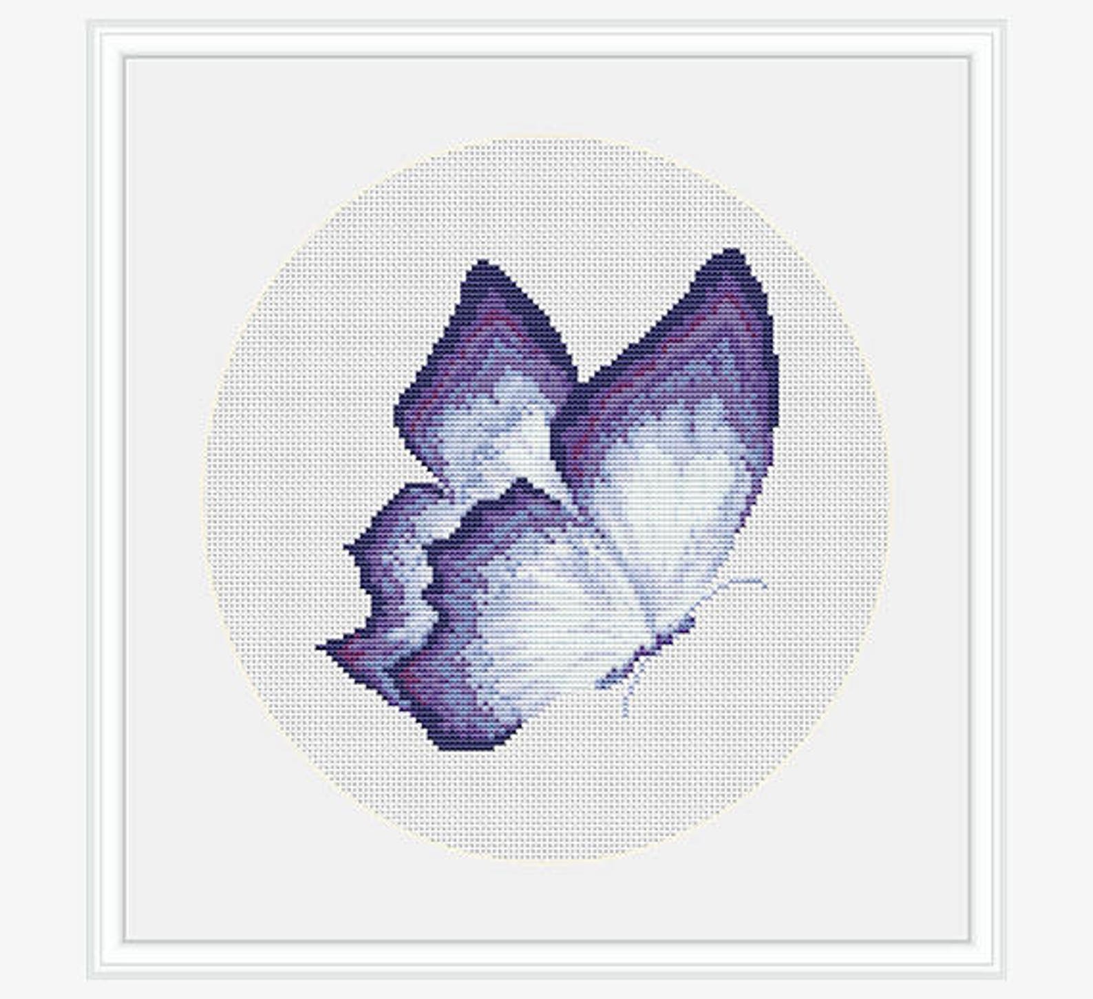 Butterfly Cross Stitch Pattern Scheme for cross stitch Etsy