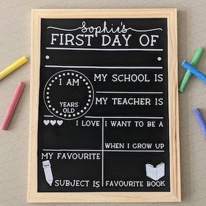 Custom First and Last Day of School Boards by Pulp Creations MD