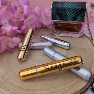 Personalised Travel Refillable Perfume Bottle | Night Out Handbag Essential | Monogram Atomiser | Stocking Stuffer Gift | Girlfriend Mother