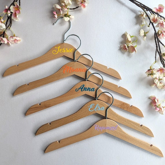 Personalised Princess Dress Costume Hangers | Nursery Kids Room Decor |  Dress up Display | Kids Personalised Hanger | Any Name Any Colour - Etsy