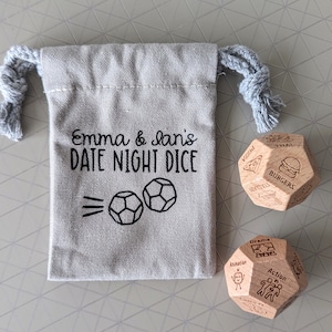 Personalised Date Night Decision Dice | Film, Movie / Cinema Lover Couples Gift | Takeway and Movie Dice | Netflix Addict | Movie Night