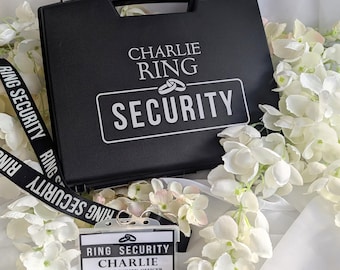 Kids Ring Bearer Briefcase | Ring Security Case | Fun Wedding Details | Page Poy, Usher | Wedding Security | Wedding Ring Bearer Case