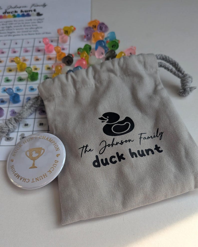 Personalised Duck Hunt Party Game Stocking Stuffer Gift Family Game