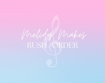 Rush Order | Dispatch in 1-2 Business Days | Current Standard Turnaround 7-10 Business Days