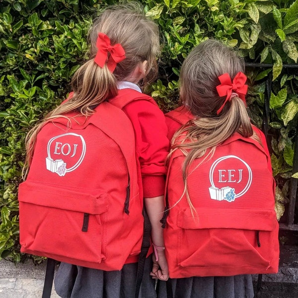 Personalised Back to School Backpack Bundle | Pencil Case, Gym Bag, Water Bottle, Lunch Bag, Matching Backpack Set | Custom School Bag Set