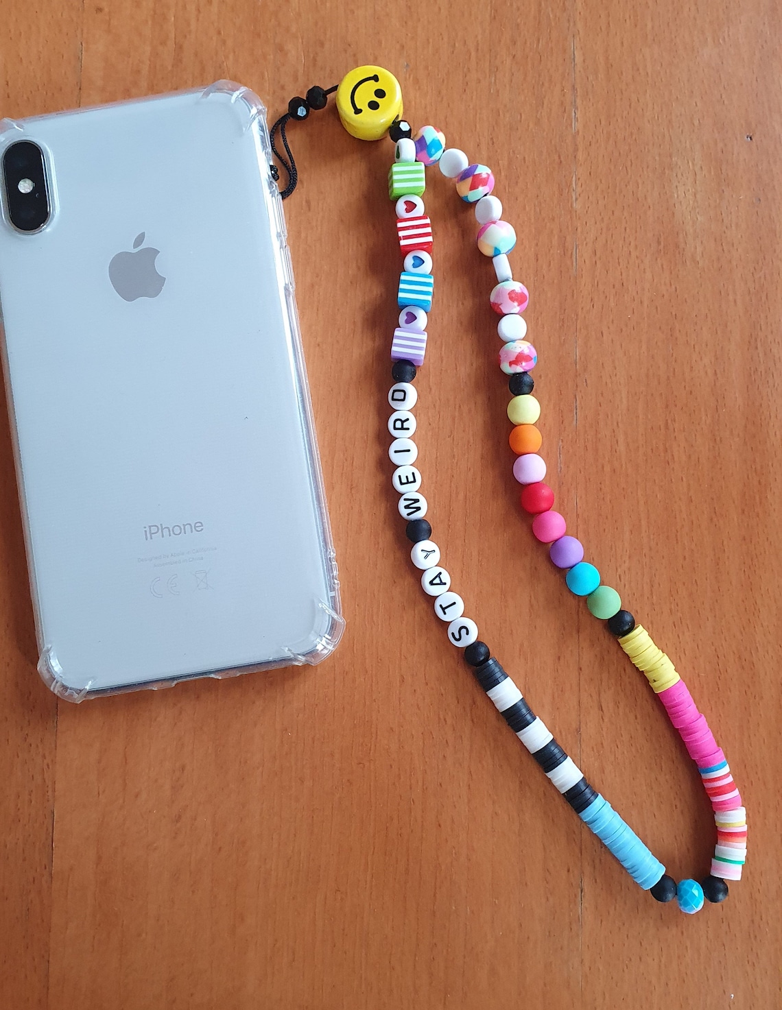 Phone strap phone accessories colourful beads strap wrist Etsy