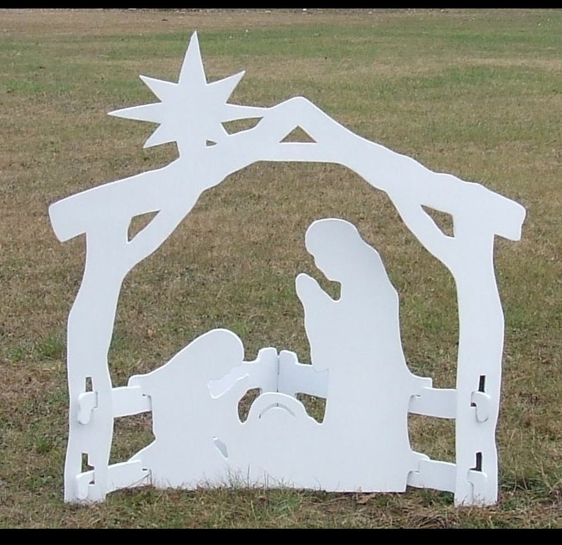 Christmas Yard Art Nativity With Mary Joseph and Baby Jesus Etsy