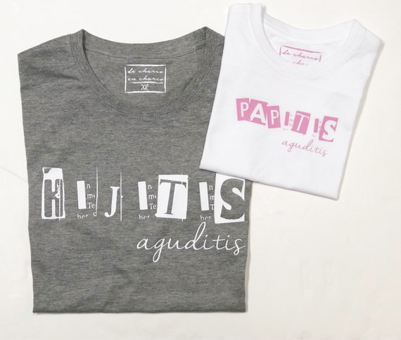 T Shirt Ou Corps Fille Papitis Mammite Aguditis Etsy