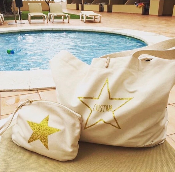 Organic handbag with a star