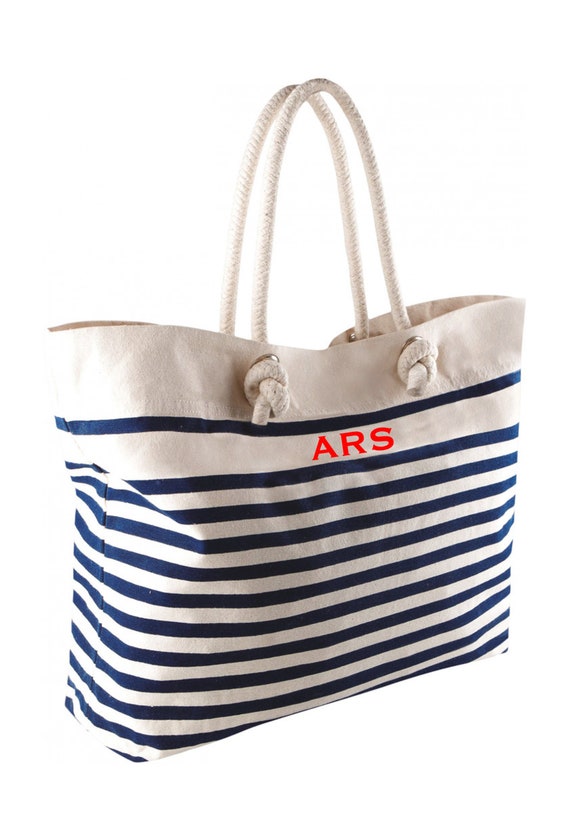 Sailing style cotton shopping bag.