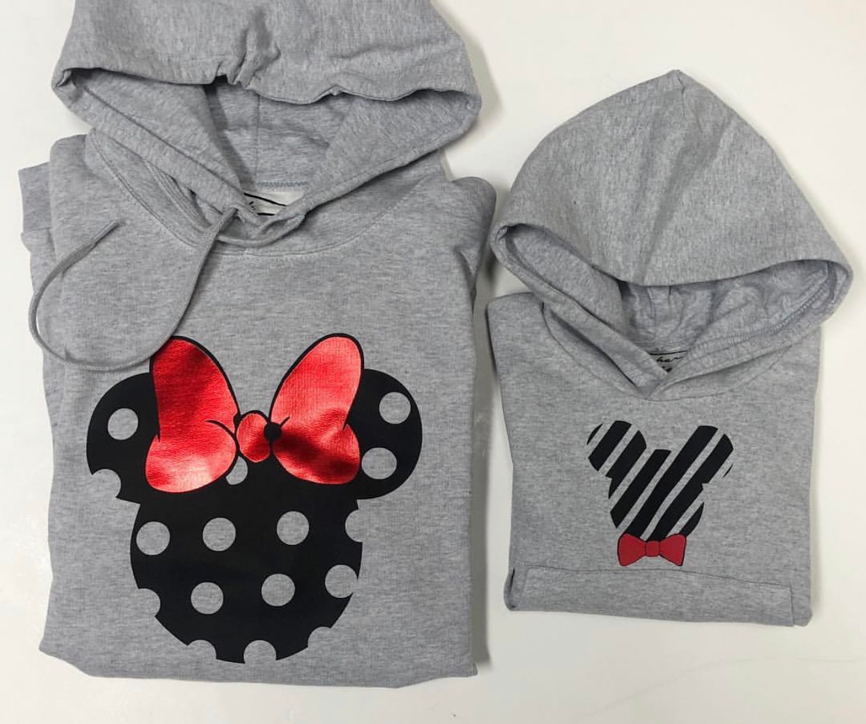 minnie and mickey mouse hoodies