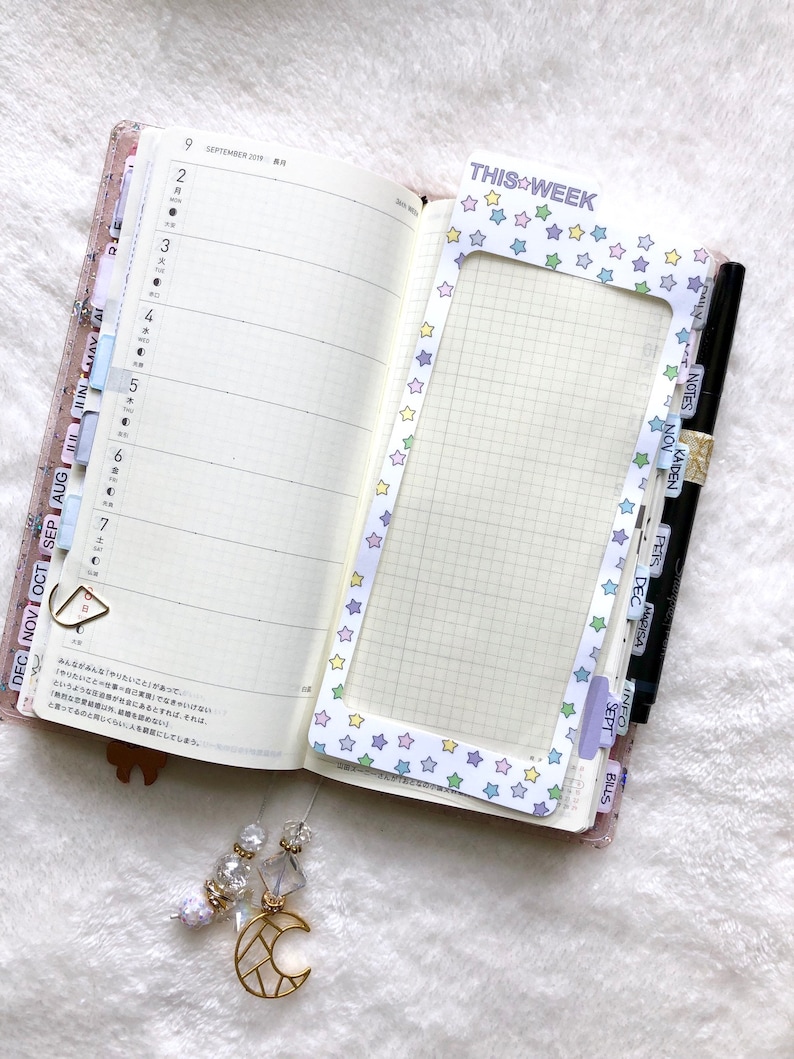 STARS - Hobonichi Weeks Book Marks - This week - Today - This Month bild 3