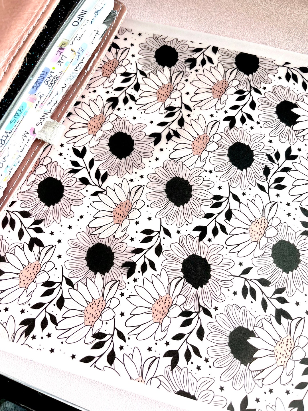 Retro Daisy Vellum Sheet 8X10 Inches Etsy