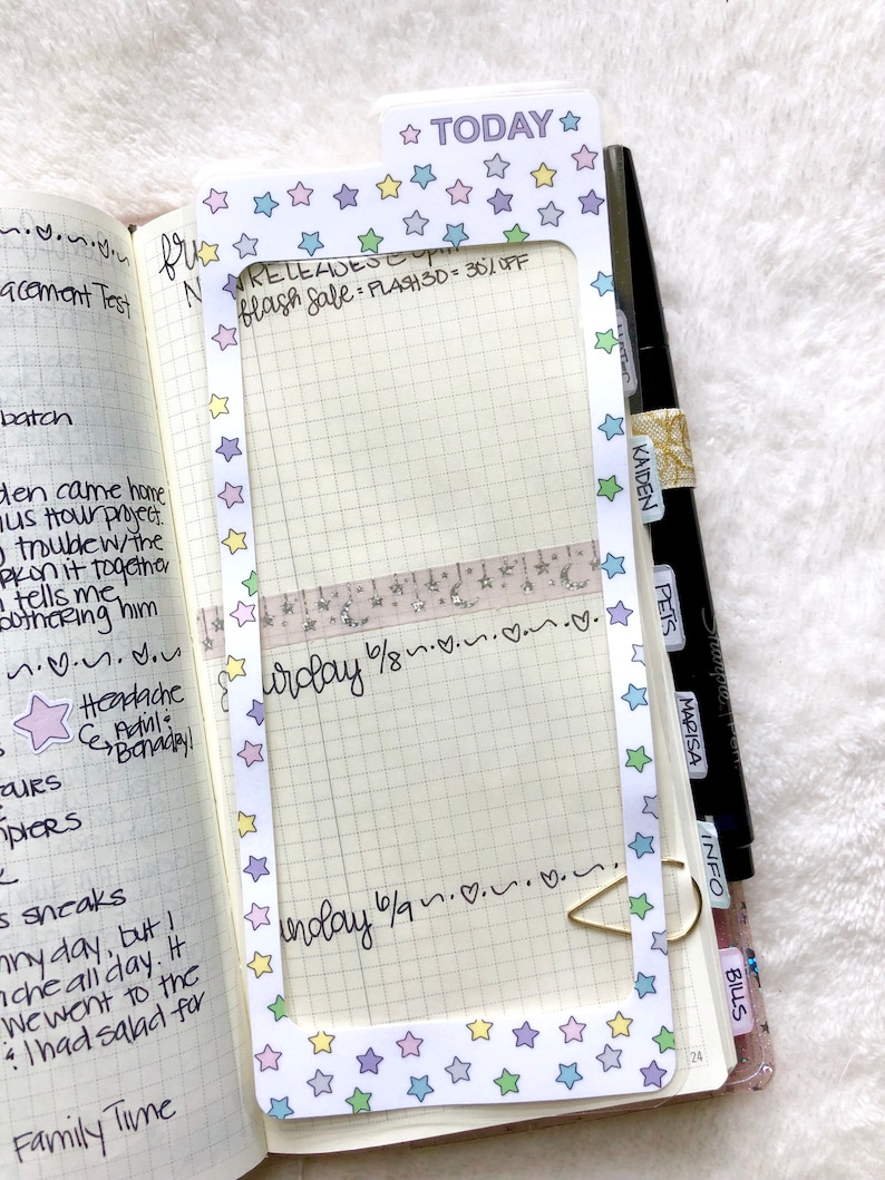 STARS - Hobonichi Weeks Book Marks - This week - Today - This Month bild 4