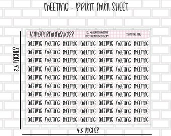S.030 Meeting Print Mini-stickervel
