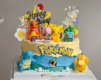 Pokemon pikachu cake topper decoration 13pcs set