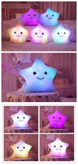 Light up LED Star Plush Pillow Etsy Canada