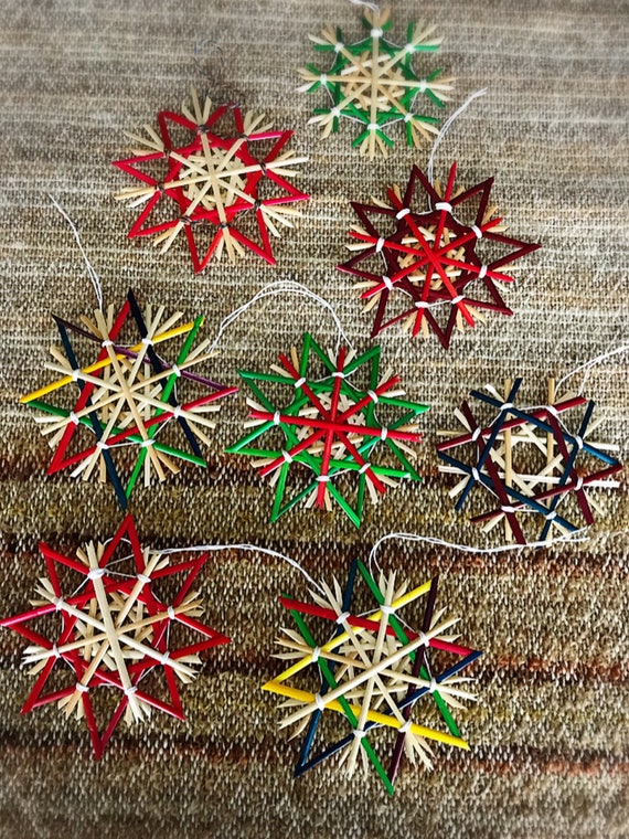German Straw Christmas Ornaments Make or Buy Them!