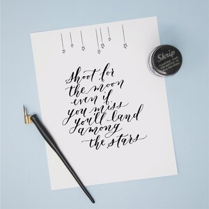 Digital Download - Shoot for the moon Print
