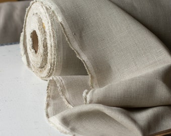 Natural Linen Fabric: 100% Pure European Linen, 150cm Wide