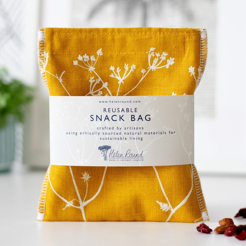 Helen Round Linen Snack Bag