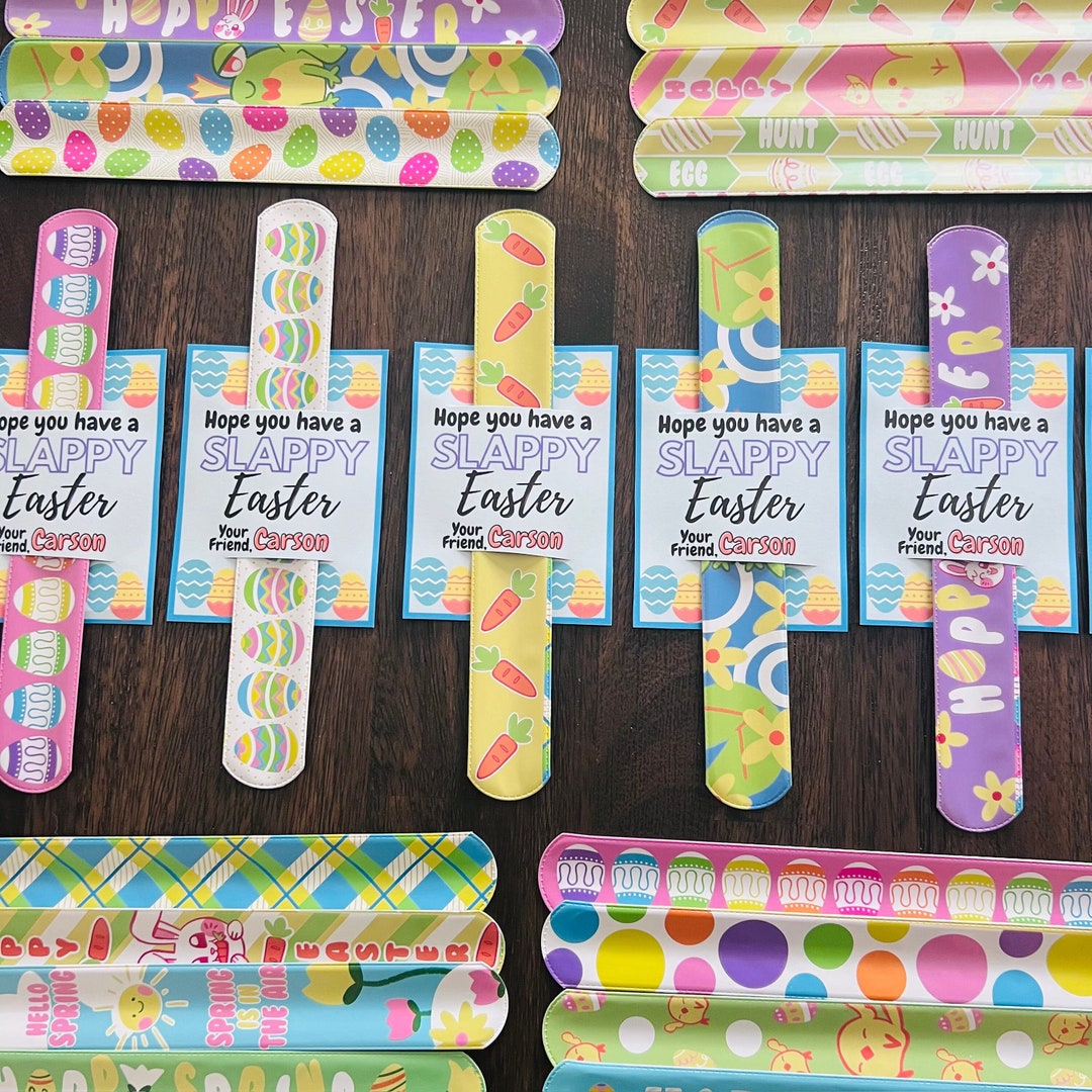Easter Slap Bracelets assembled & Personalized Etsy