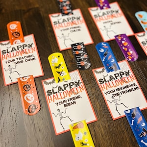 Halloween Slap Bracelets *Assembled & Personalized*