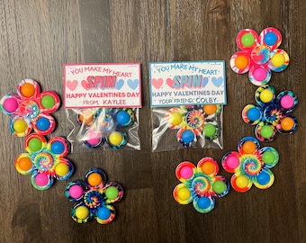 Valentine Fidget Spinner *Assembled & Personalized*