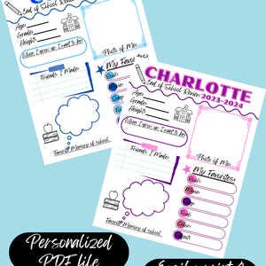 End of School Year Review-Printable (Digital)