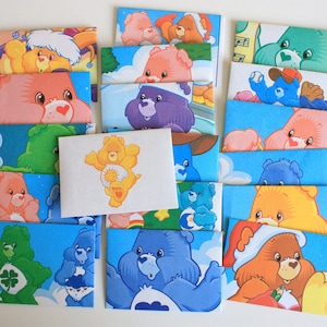 Care Bears Envelopes, Upcycled Envelopes,  Care Bears Theme, Care Bears Party, Care Bears Stationary, Care Bears lover, Care Bears Ephemera