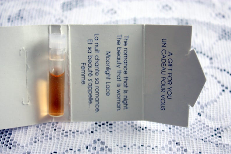 Moonlight Lace Perfume Sample Vintage Avon Moonlight Lace Etsy