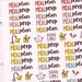 Meal Plan and Prep Planner Stickers | Meal Planning Script Stickers ...