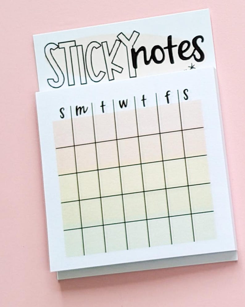 Habit Tracker Sticky Notes | 3