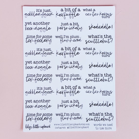 Words We Should Use More Planner Stickers Funny Word Planner - Etsy Words We Should Use More Planner Stickers Funny Word Planner - Etsy