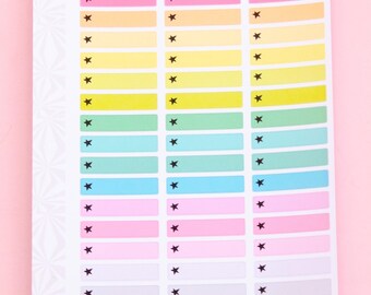 Pegatinas funcionales para planificadores Star Labels