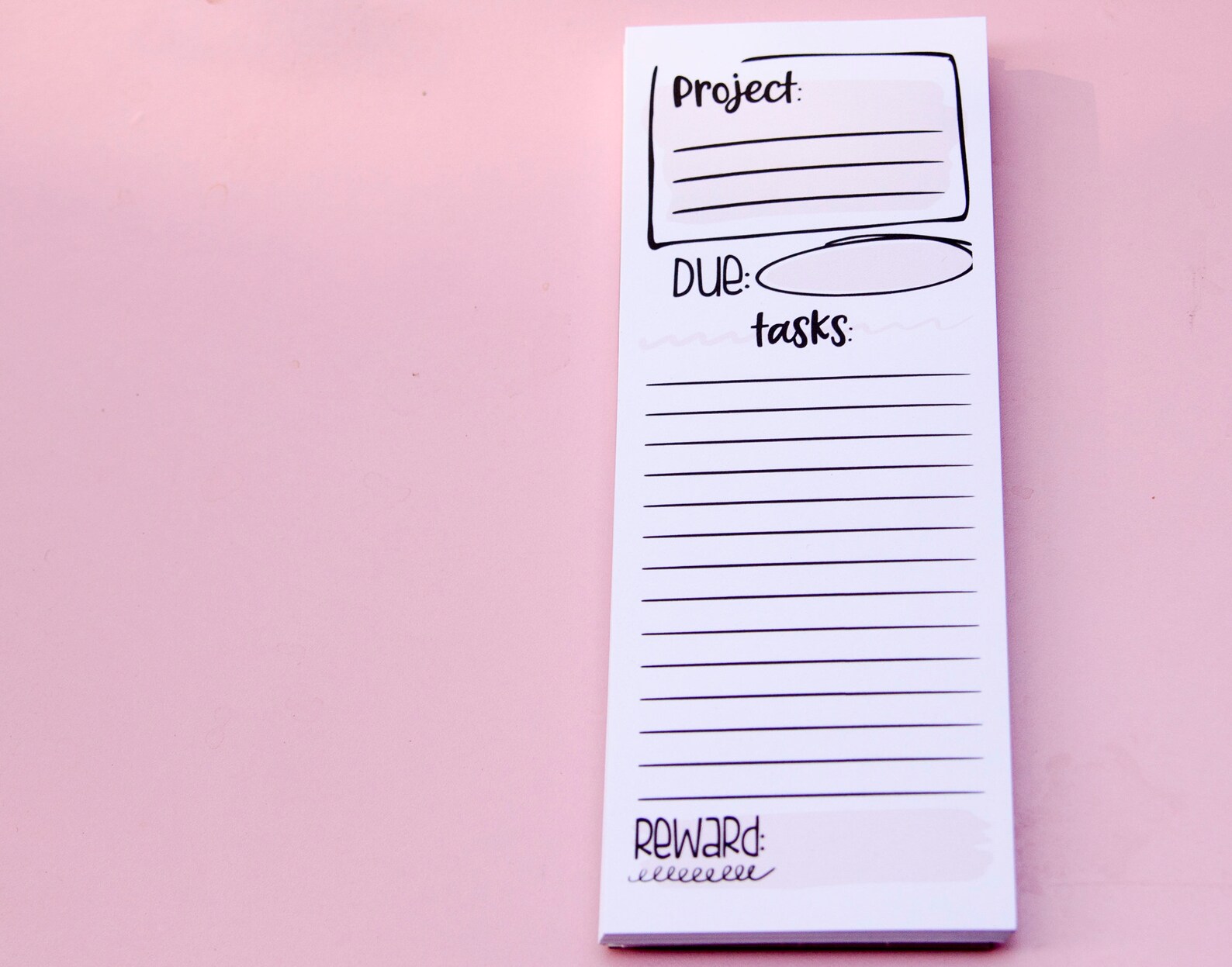 Project Planner Notepad Projects and Tasks Notepad Deskpad Etsy