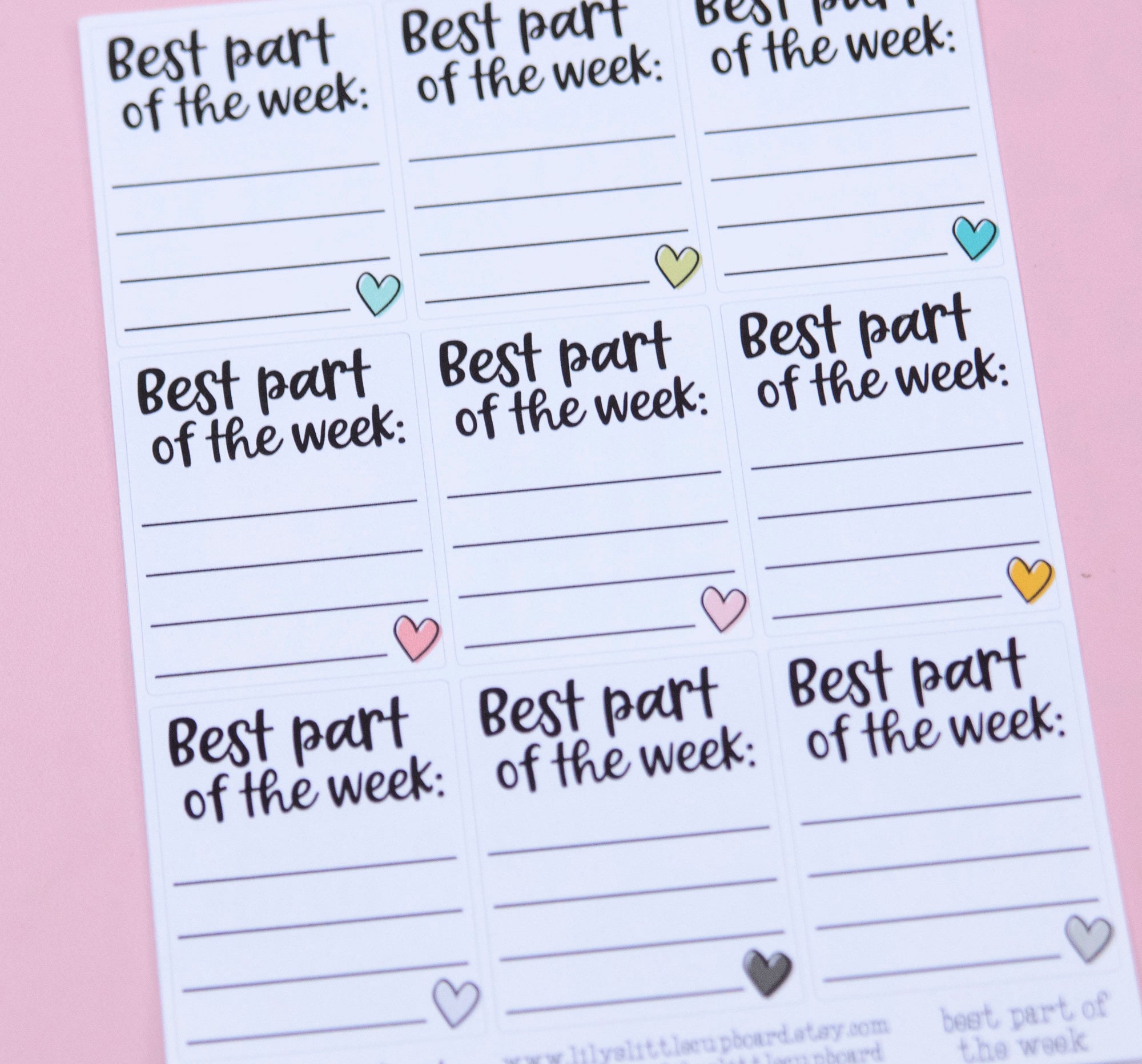 Days of the Week Stickers - Fabulously Planned